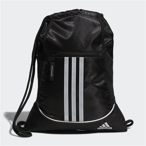 adidas gymsack schwarz|adidas Alliance Sackpack (12L) Lightweight Athletic .